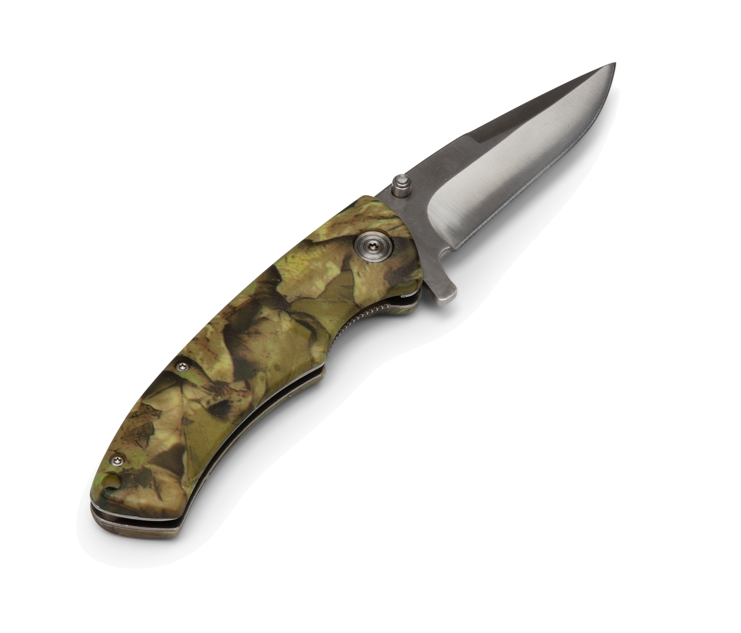 Briv Jaktfällkniv Green Camo 4,5" 420SS