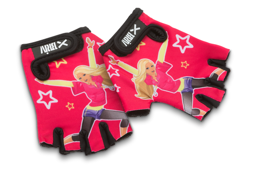 Briv Cykelhandske Junior Girl Rosa/gul