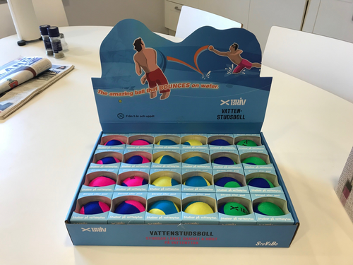 Briv Vattenstudsboll - Displaybox för ÅF 24 st