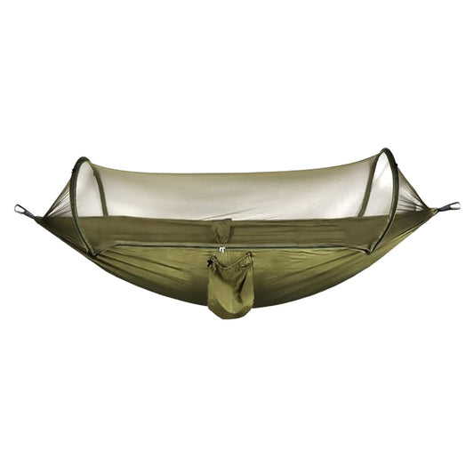 Hängmatta Parachute style med myggnät 260x140 cm, Mörkgrön