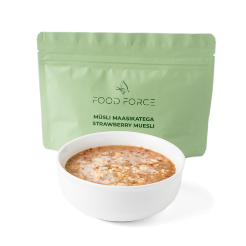 Jordgubbsmüsli 120 g, frystorkad.