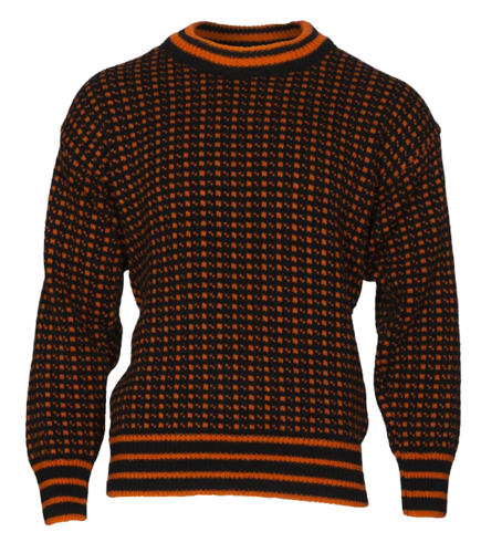 Islandströja Svart/orange