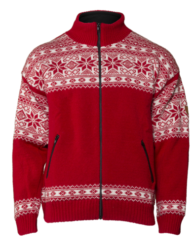 Ulltröja Snöstjärna Röd/vit