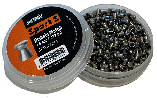 Luftgevärskulor Briv Diabolo 4,5 mm - 500 stycken