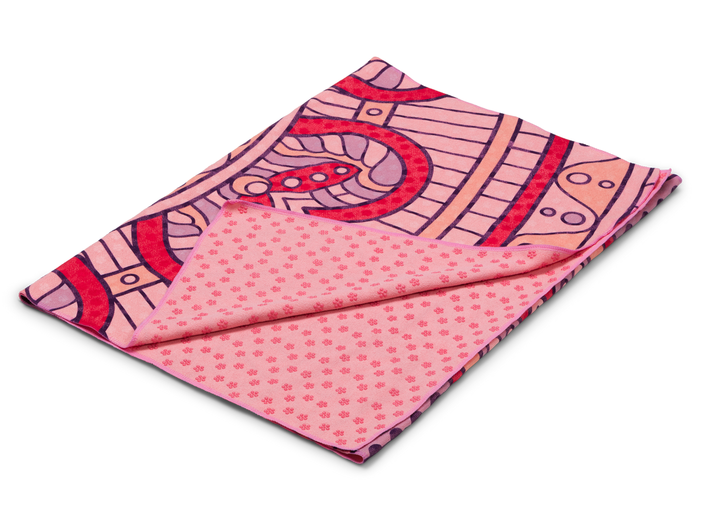 Briv Antislip Yogahandduk Mandala Rosa