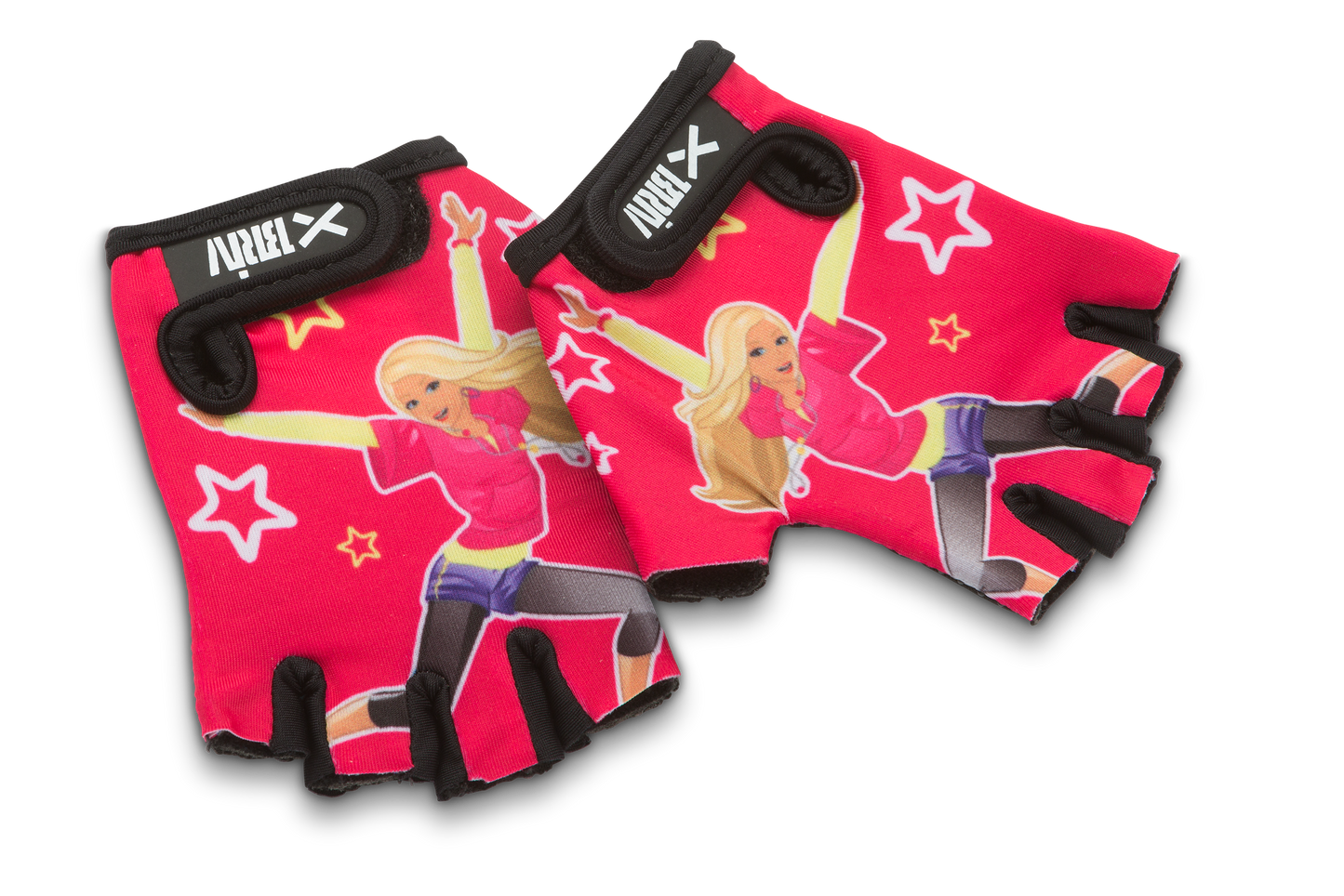 Briv Cykelhandske Junior Girl Rosa/gul