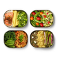 Lunchbox B+B Small Stainless 600 ml Oliv