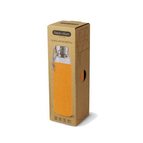 Glasflaska Rubber B+B 600 ml Orange