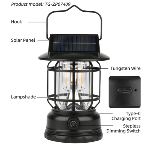 Campinglampa Lanterna SUN