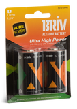 Batteri D LR20 - 2-pack