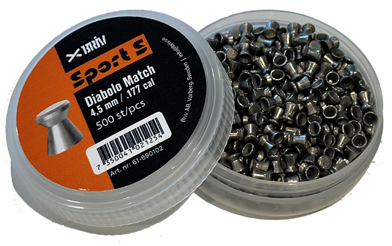 Luftgevärskulor Briv Diabolo 4,5 mm - 500 stycken